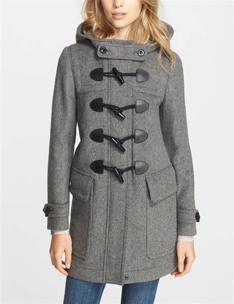 burberry brit finsdale wool duffle coat|Burberry Finsdale Wool Duffle Coat Women .